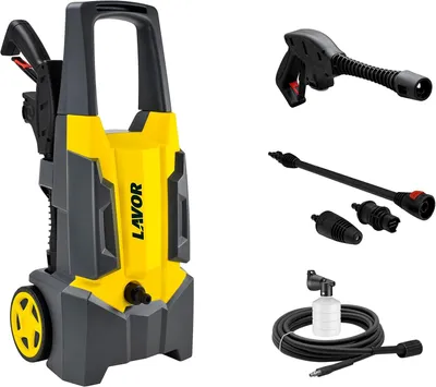 Immagine prodotto di Idropulitrice – 1800 Watt, Pistola a pressione – 130 Bar, Pistola per la pulizia con accessori