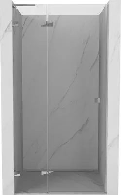 Image de Mexen Lunar L porte de douche pivotante gauche 105 cm, transparent, chromé - 834L-105-000-01-00-L