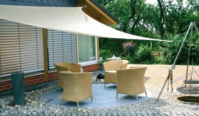 Produktbild von Happy Kidz Sonnensegel HappySun - Dreieck klein Farbe: beige 201300250-beige