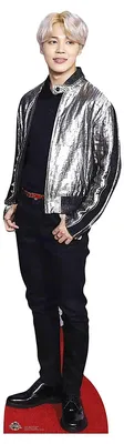 Produktbild von K-Pop Pappaufsteller (Stand Up) - BTS BANGTAN BOYS Park Ji-min (Jimin) Silver Jacket (90 cm) Star Mini