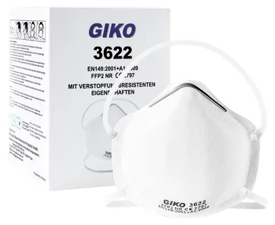 Produktbild von Feinstaubmaske Atemschutzmaske Mundschutz - FFP2 - 5 Lagen - 10 Stück - Weiß