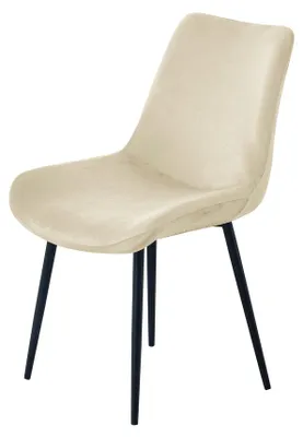 Produktbild von STUHLHUSSE für GROSSE SKANDINAVISCHE SCHALESTÜHLE VELOURS CREME