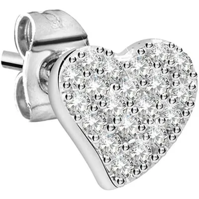 Image de Boucles d'oreilles à cœur unique LPS02ARQ11