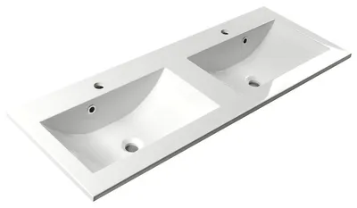 Produktbild von Sapho YUKON Waschtisch 120x45cm, Gussmarmor, weiß