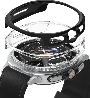 Produktbild von Ringke Slim 2-Pack Gehäuse für Samsung Galaxy Watch 8 Classic 46 Mm - Klar-Schwarz Matt