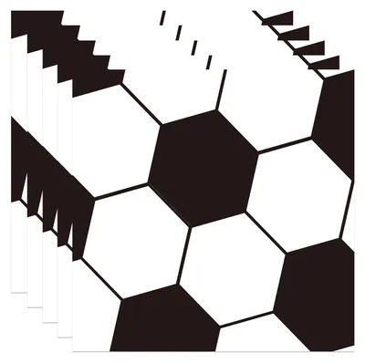 Productafbeelding van 40 Stuks Voetbal Servetten 33x33cm voor Verjaardagstafel