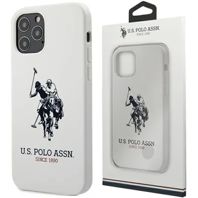 Zdjęcie produktu dla Us Polo Ushcp12Lslhrwh Iphone 12 Pro Max 6,7" Biały/White Silicone Collection