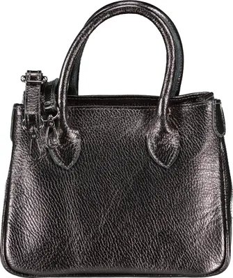 Produktbild von Hausfelder Manufaktur Handtasche Metallic Grau onesize
