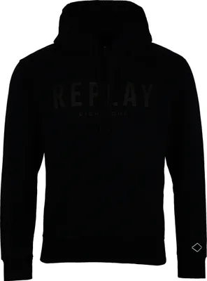 Immagine prodotto di Felpa con cappuccio Replay in cotone con logo stampato