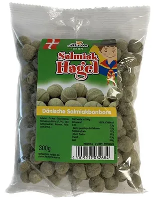 Immagine prodotto di Rexim Salmiak Hagel, caramelle danesi al salmiak, 300 g,