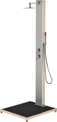 Produktbild von Garten Dusche TOBAGO mit weißer Glasfront von Ideal Eichenwald