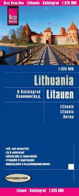Image de Reise Know-How Carte de Lituanie et Kaliningrad 1 : 325.000