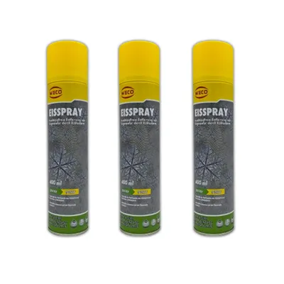 Produktbild von 3x Eisspray gegen Ungeziefer Vereist bei - 45°C 400ml Insektenspray Ungezieferspray Insekten Fliegen Spray