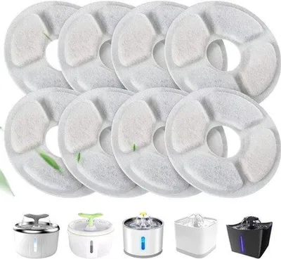 Produktbild von 8 Stück Ersatzfilter für Katzenbrunnen von 2,0-2,5 l