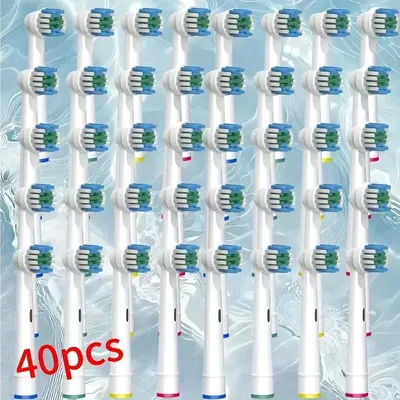 Produktbild von Ersatzbürstenköpfe für Oral B, elektrische zahnbürste aufsteckbürsten, 40 stück