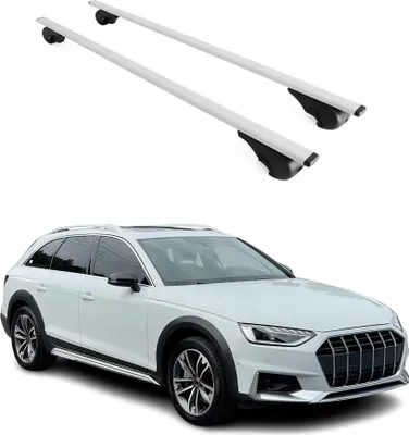 Produktbild von Dachträger Grundtäger für Audi A4 B9 Allroad 2016-2025 75kg Metall Silber 2 tlg
