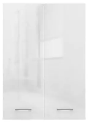 Produktbild von Topeshop POLA MINI DD BPOŁ, Weiß, Wand-montiert, 4 Regale, 2 Tür(en), Partikelbord, Glänzend