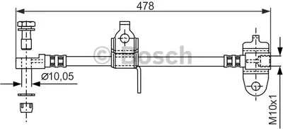 Produktbild von Bosch Bremsschlauch  1 987 481 070