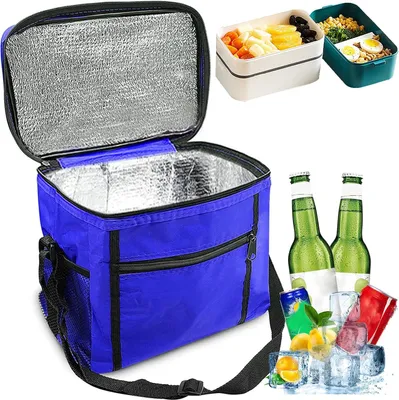 Produktbild von Faltbare Kš¹hltasche, Picknicktasche, Kš¹hltasche, Lunchtasche, Eisbeutel, Mini-Kš¹hltasche, kleine faltbare Thermotasche, isolierte Lunchtasche, Kš¹hlbox fš¹rs Picknick