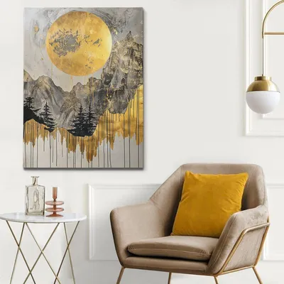 Produktbild von Wallity, KNV10267 - 70100, Dekoratives Leinwandgemälde, Mehrfarbig, Leinwand, 70 x 100 cm