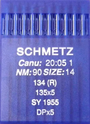 Nähmaschinennadeln System 134 (R), 10 Stück, Stärke 90/14