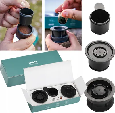 Zdjęcie produktu dla Akcesoria do przenośnego ekspresu adapter koszyk łyżeczka Nano Outin