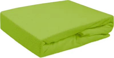 Image de Drap-housse, avec élastique, éponge 200x220 vert