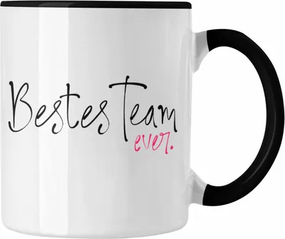 Produktbild von Trendation - Team Tasse als Geschenk - Bestes Team Ever Dankeschön (Schwarz)