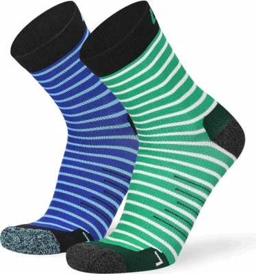 Image de Lenz 1.0 Outdoor Chaussettes pour enfants, vert/bleu, 35-38