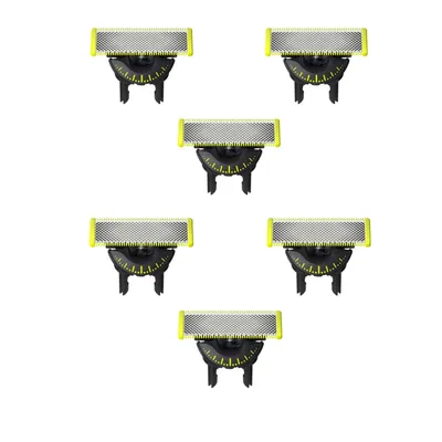 Produktbild von Für OneBlade Elektrorasierer und Langhaarschneider, langlebiger, zum Trimmen, Stylen und Rasieren,6er-Pack,360 Rasierklinge(nicht original Philips)