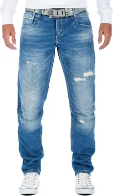 Produktbild von Cipo & Baxx Herren Jeans CDB104BANS Blau W32/L32