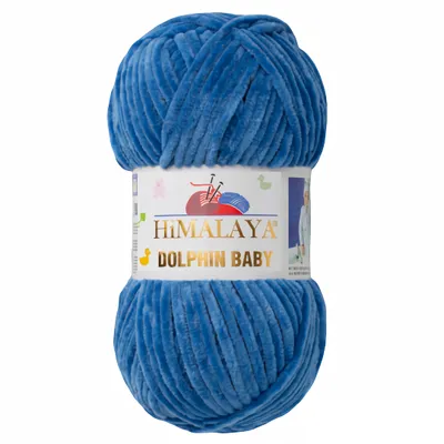 Produktbild von Strickfein Himalaya Dolphin Baby super Bulky Chenille Garn Wolle strickgarn 100 gr 80341 - petrol