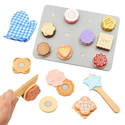 Produktbild von Holzspielküche mit Lebensmittel-Set für Kinder