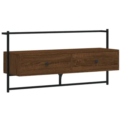 Obrázek produktu pro vidaXL TV nástěnná skříňka hnědý dub 100,5x30x51 cm Dřevěný materiál