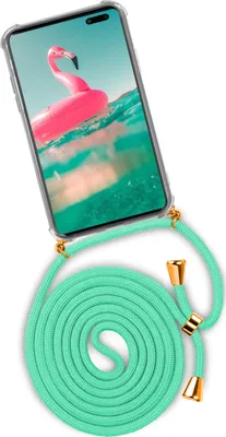 Produktbild von TWIST-Case + TWIST-Cord für Samsung Galaxy S10 5G, Farbe:Icy Mint (Gold)