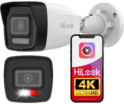 Zdjęcie produktu dla Kamera IP HiLook IPC-B180HA-LU, 8 MP, 2.8 mm, IP67, H.265+