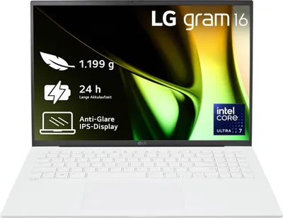 Image de LG gram 16" Core Ultra 7 155H 16GB/1TB SSD Win11 blanc 16Z90S-G.AA77G (16Z90S-G.AA77G)