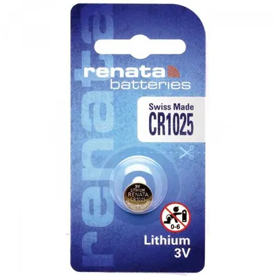 Immagine prodotto di 1 batteria al litio Renata CR1025 da 3 V