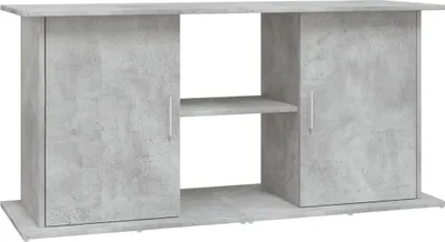 Image de Support d'aquarium en béton gris 121 x 41 x 58 cm Bois d'ingénierie