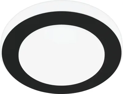 Produktbild von LED CARPI Wand-/Deckenleuchte Lampe Beleuchtung - H7,5 x Ø30 cm - schwarz, weiß - 3X3,6W inkl. - IP44