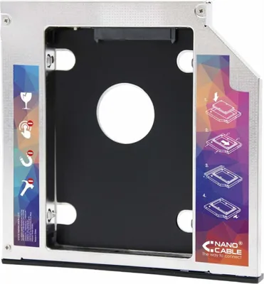 Imagen del producto de Adaptador metálico para 2 discos duros (2,5"/8,89 cm) NANOCABLE 10.99.0102