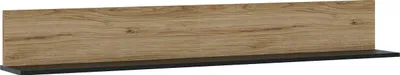 Produktbild von Wandregal Novena Wandboard 160x20x22cm schwarz Catania Eiche
