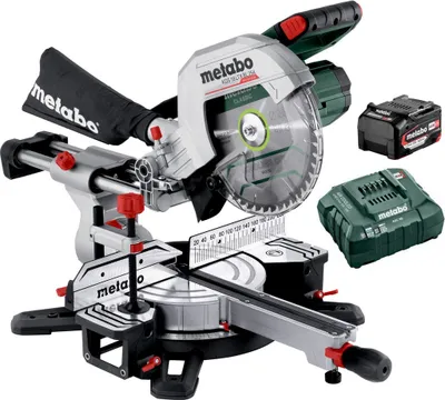 Produktbild von Metabo Akku Kappsäge Einführungsangebot Akku Ladegerät KGS 18LTX BL254 614254920