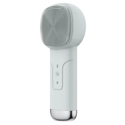 Produktbild von 6-in-1-Sonic-Gesichtsreinigungsbürste mit Thermofunktion, wasserdichtes Hautkühlungsmassagegerät, Silikon-Gesichtsreinigungsgerät