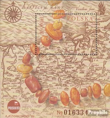 Produktbild von Briefmarken Polen 1993 Mi Block121III (kompl.Ausg.) postfrisch Philatelie