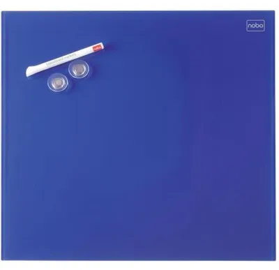 Produktbild von Nobo Diamond Glas magnetische Glastafel blau, 450 x 450 in Einzelhandelsverpackung, Glas