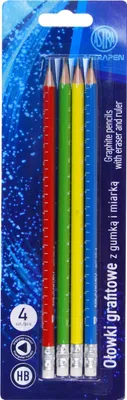 Immagine prodotto di Matita HB con misura 4 pezzi in blister Astra intensive