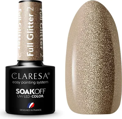 Zdjęcie produktu dla CLARESA Lakier hybrydowy FULL GLITTER 2 -5g