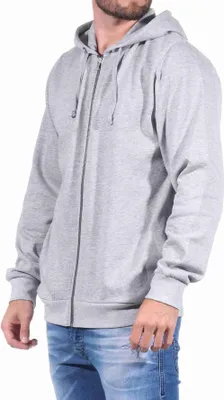 Produktbild von Herren Jacke mit Kapuze für Hausanzug, Sportanzug Oberteil;grau,M