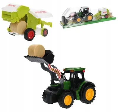 Image de Tracteur Gazelo avec presse à balles, jouet pour enfants